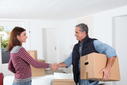 Organized storage boxes and furniture for long-term storage in Marksgate