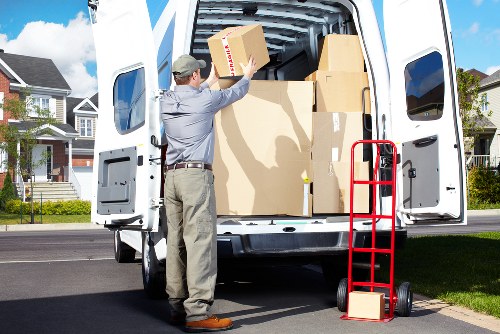 Prepared household belongings packed for long-term storage in Marksgate