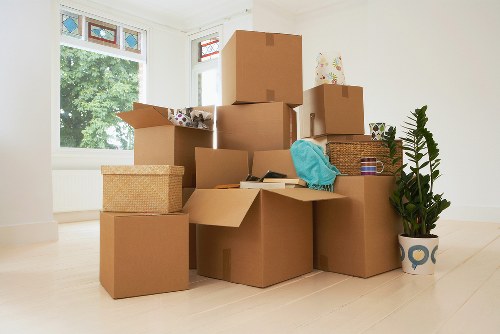 Charity donation items prepared for reuse from storage clear-outs