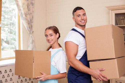 Professional movers planning a house removal in Marksgate