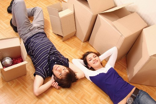 Boxes and furniture prepared for local storage in Marksgate